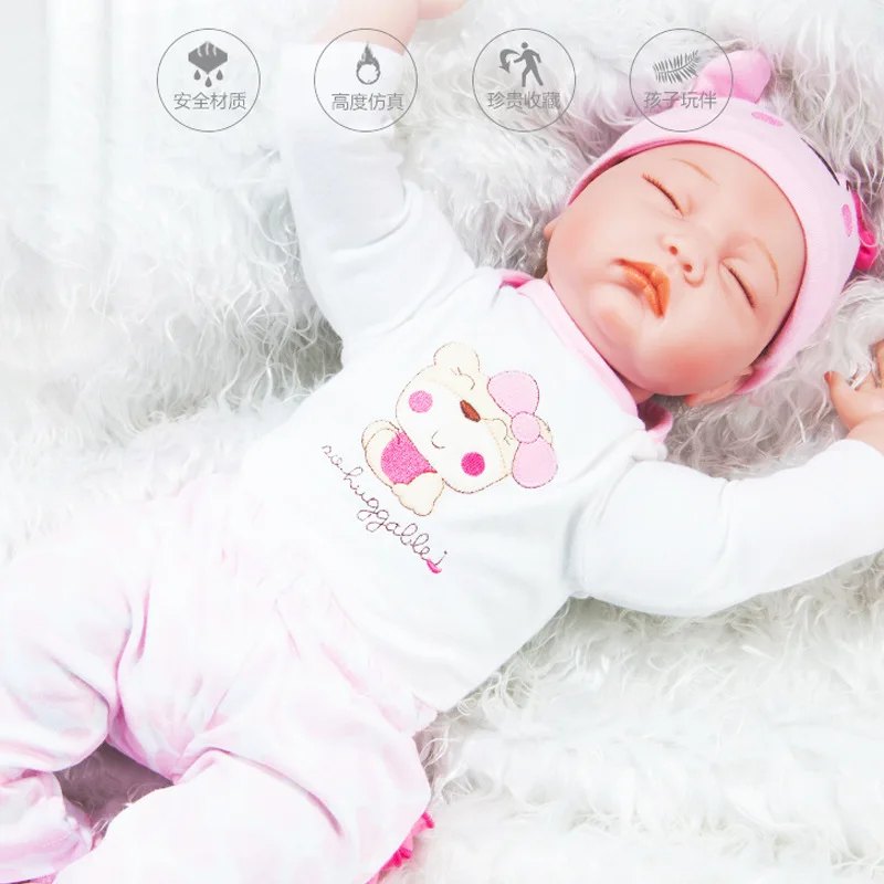 Education Kid Toys Silicone Vinyl Reborn Baby Dolls Mini Newborn Dolls