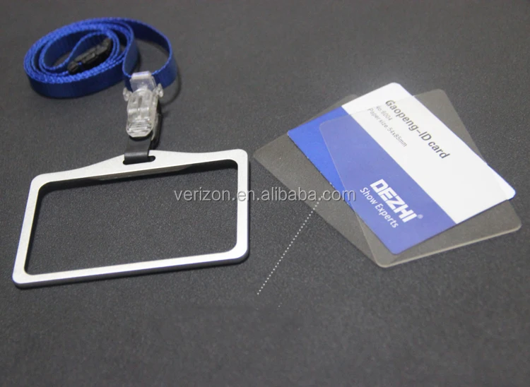 Factory Private Design Aluminum card holder for gift student Employee