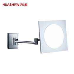 HSY1014 Led Lighted Wall Mount Magnifying Acrylic Cosmetic Mirror