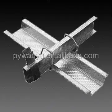 
Gypsum board with steel channels ceiling system 