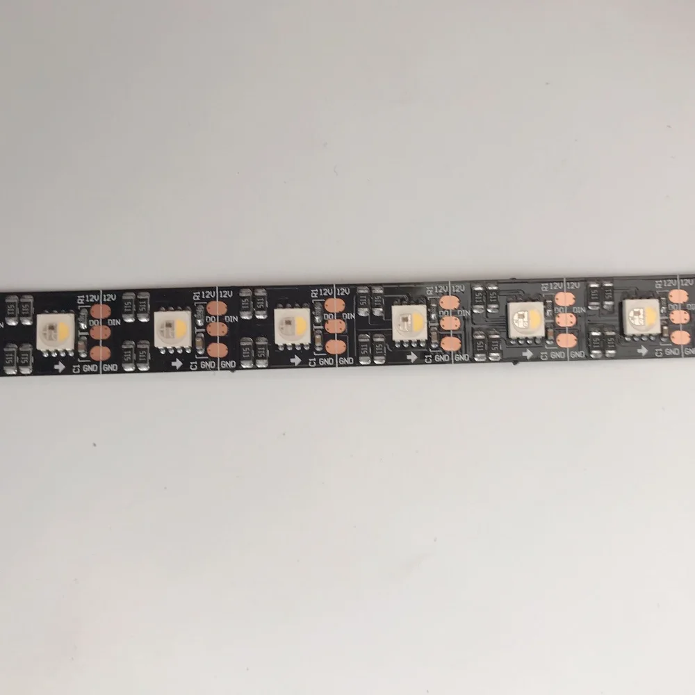 5050smd 60led/m DC12V 5m programmable rgbw led lights stripes with motion/music/sound activated sensor controller light switches