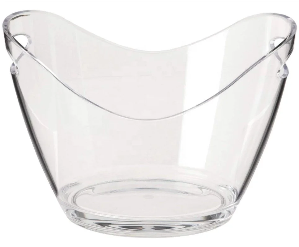 Ice Bucket Clear Acrylic Good for up to 4 Wine or Champagne Bottles Ice Bucket
