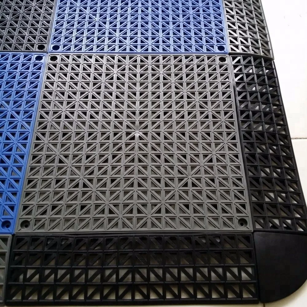 Bathroom/Swimming Pool/Car Washing Wet Area PVC Plastic Interlocking Garage Floor Tiles