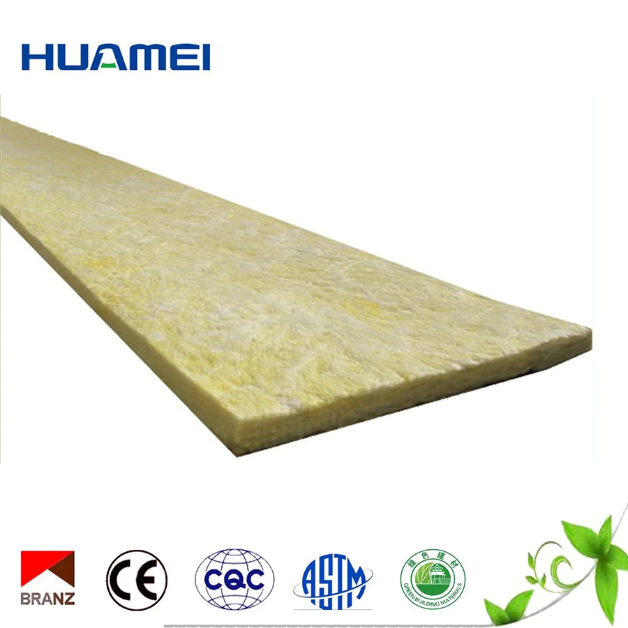 Yellow roof thermal heat insulation glass wool blanket soundproof board felt roll