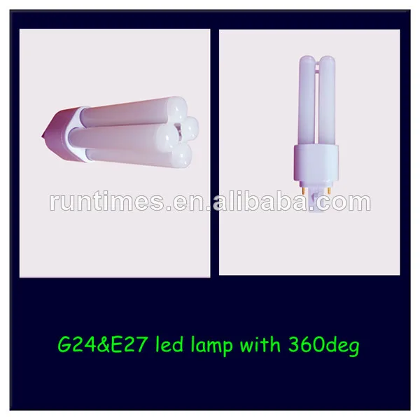 g23 g24 e26 base e27 3 year warranty epistar led 2 lamp contacts