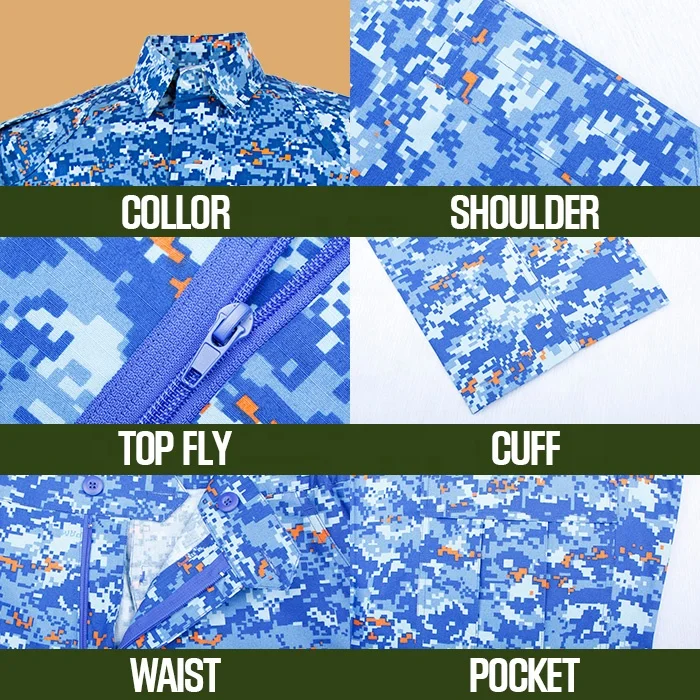 SOUTH EAST ASIA Malaysia camouflage dress uniform camouflage blue digital uniforms for sale