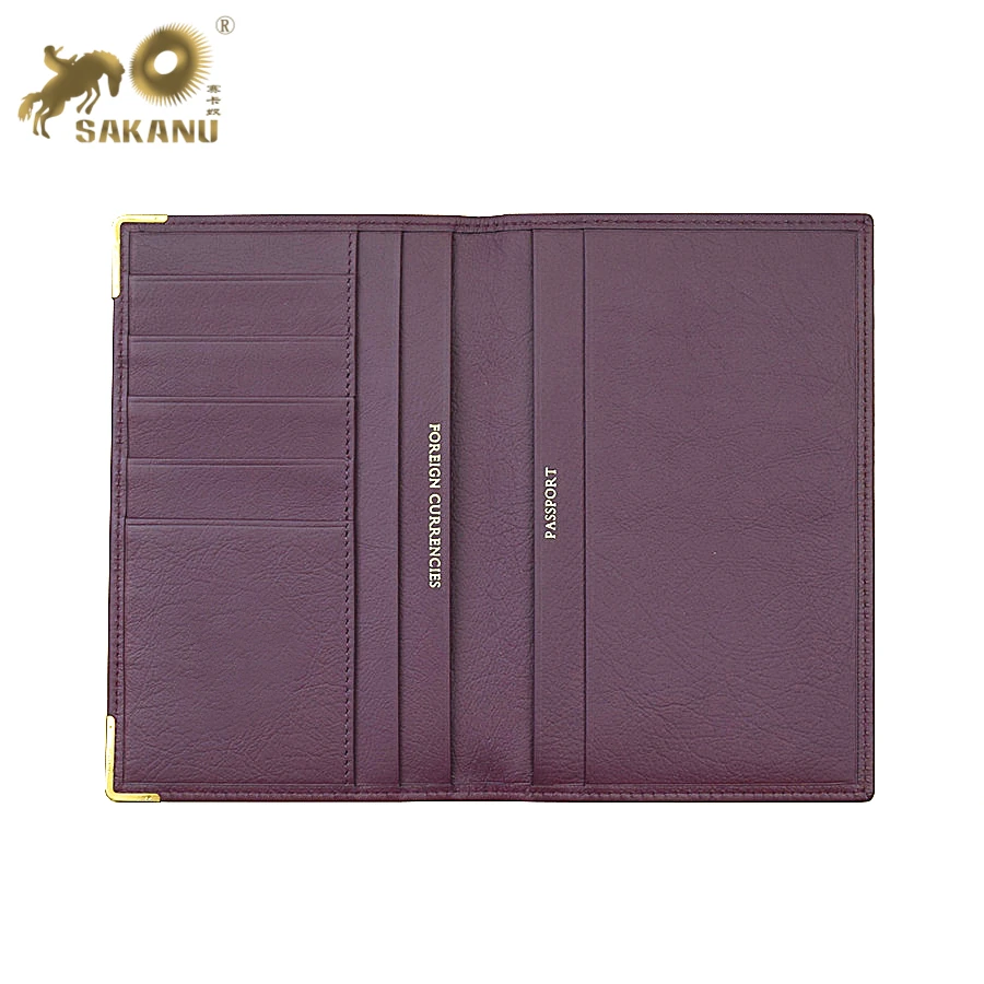 leather passport holder passport wallet with gift box