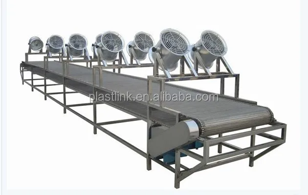 wire mesh food cooling fan conveyor belt machine low price