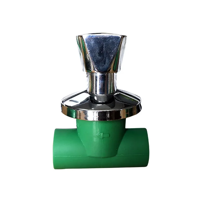 
high quality green color plastic PPR pipe and fitting stop valve Turkey 