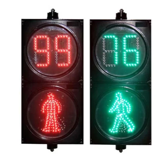 Shenzhen WDM 300mm Dynamic Pedestrian Pavement Traffic Signal Light Red Green with Countdown Timer