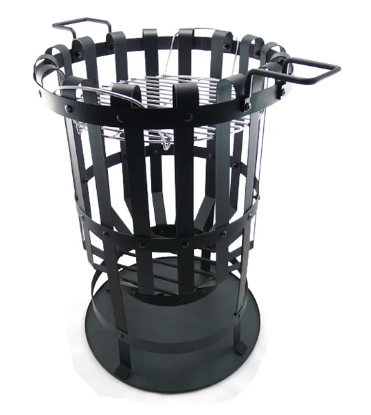 Решетчатые подъемники для сада, сокровищ, корзина для огня со съемным пепельницей
