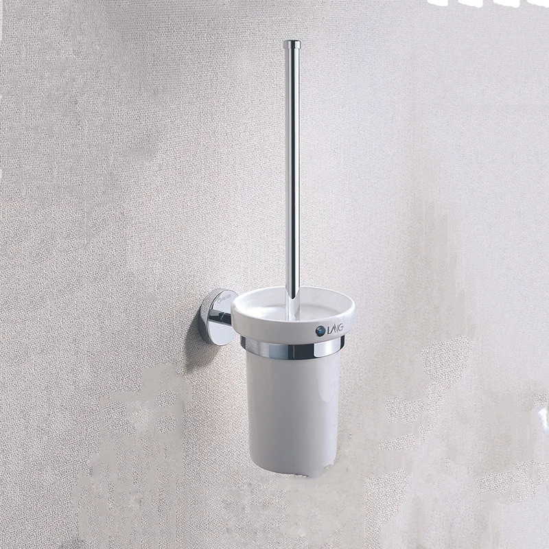 wall mount toilet brush and holder bathroom accessories set