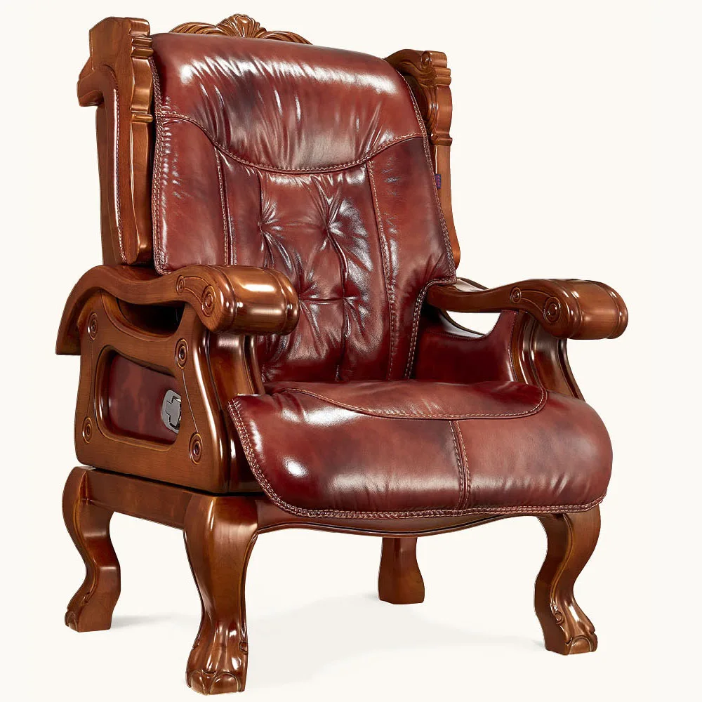 Роскошный эргономичный кожаный офисный стул руководителя