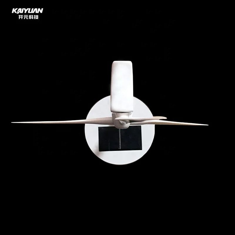 Wholesale mini novelty decoration windmill solar wind turbine model