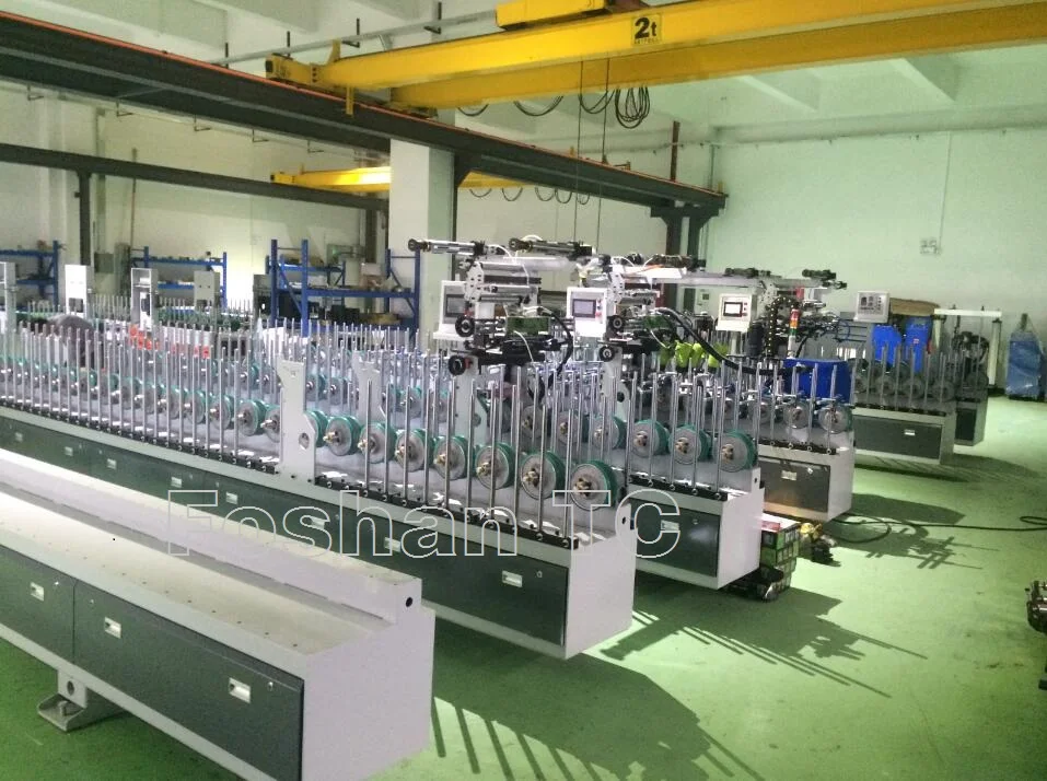 300/400/450MM  PUR Hot Melt Profle Wrapping Machine, WIDTH FLEXIBLE