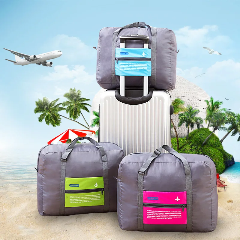 
fashionable foldable duffel travel polyester bag 