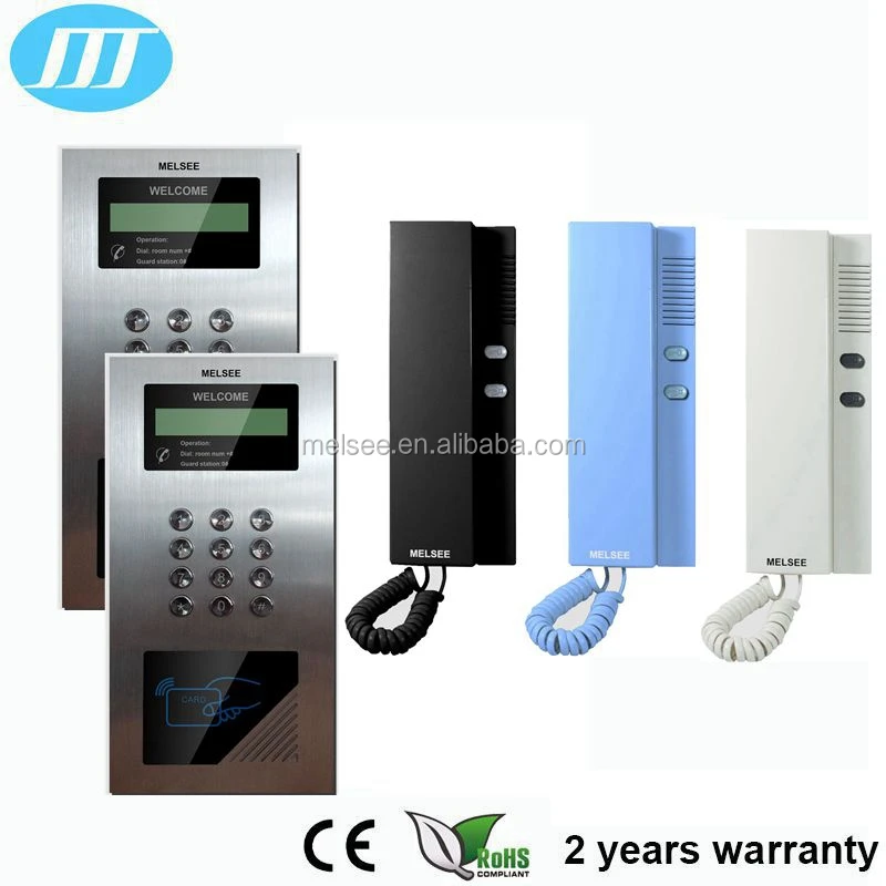 
MELSEE hot Audio door phone system for multi apartment building system 