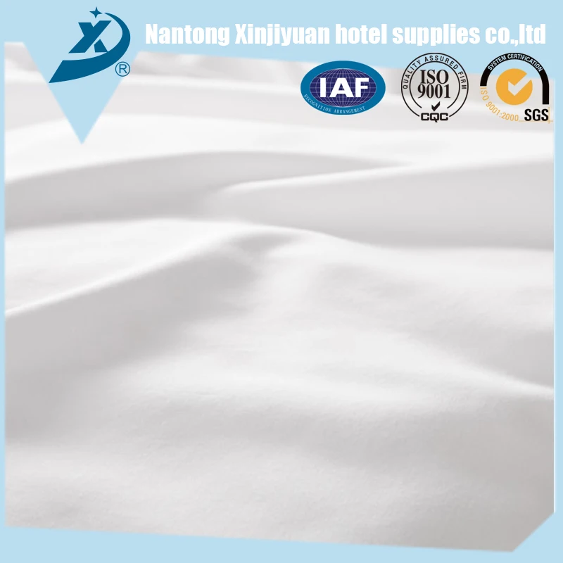 100% Cotton Hotel Use Fitted Sheet, Custom White Hotel Bed Sheet