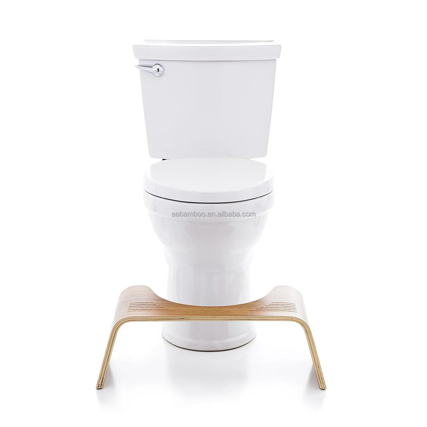 Деревянный табурет для ванной из натурального бамбука