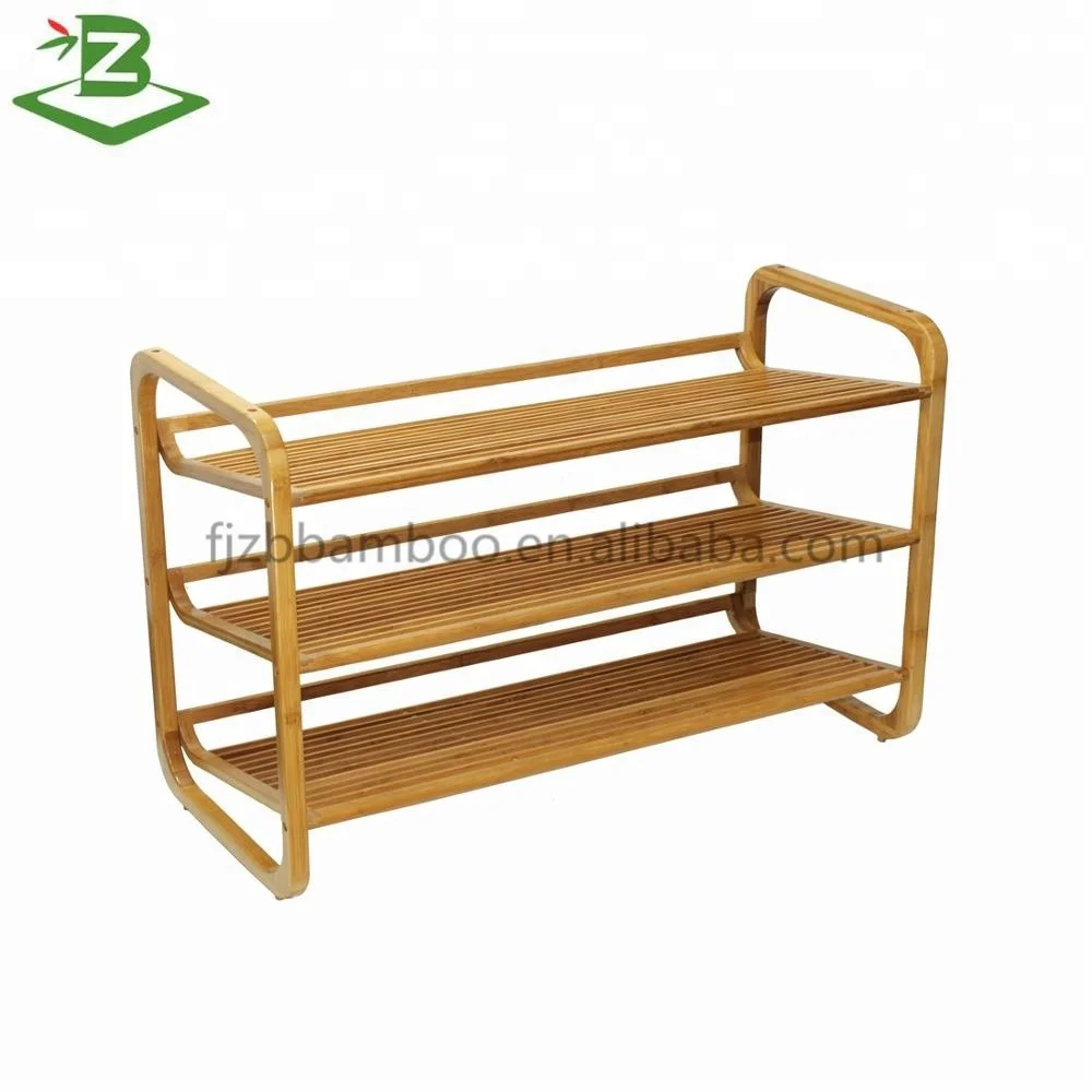 Hot Sale 2 layer Stackable Bamboo Shoe Rack Storage Rack For Home BSCI Factory