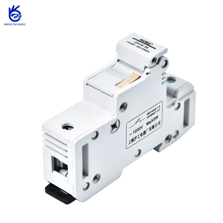 Патрон предохранителя dc din rail для цилиндрической плавкой 14*51 мм