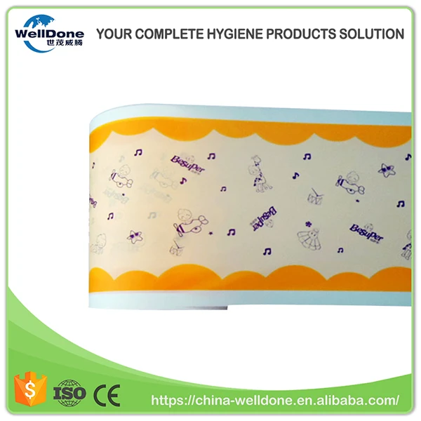 Cheap Breathable Polyethylene PE Film Back Sheet Material for Disposable Baby Diaper