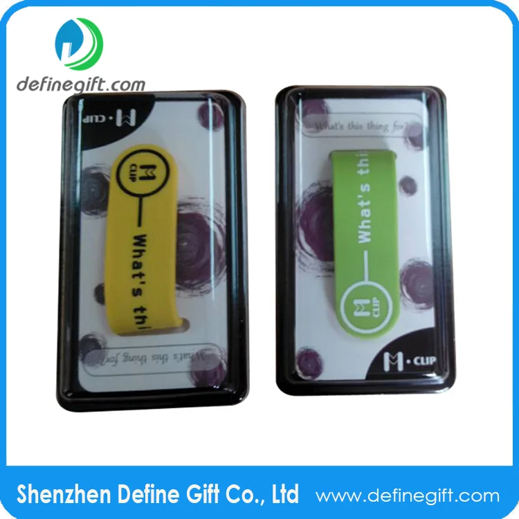 
promotional multi function silicone magnetic memo clip 