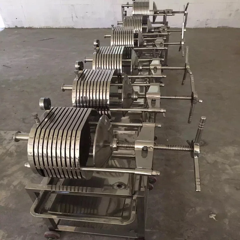 High Precision Screw Manual Olive filter press machine with feeding pump