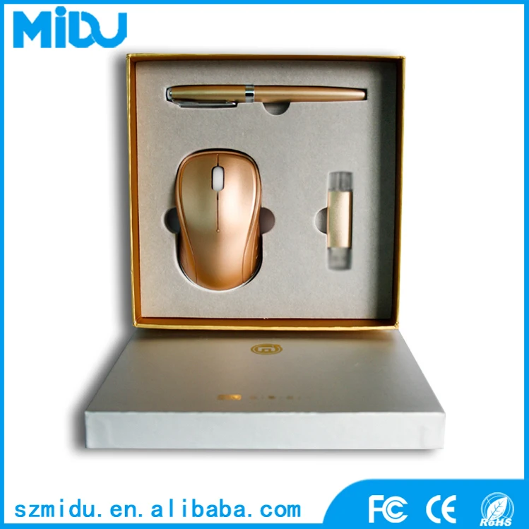 Роскошный золотой мыши подарочный набор свадьба