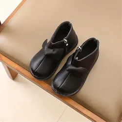 Hot selling girl fashion princess warm boot shoe children bowknot boot