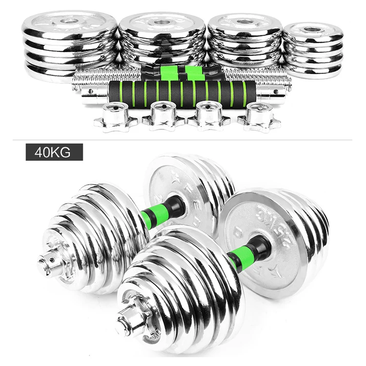
Fitness Gym Equipment 10kg 40kg weights adjustable Dumbbell set 