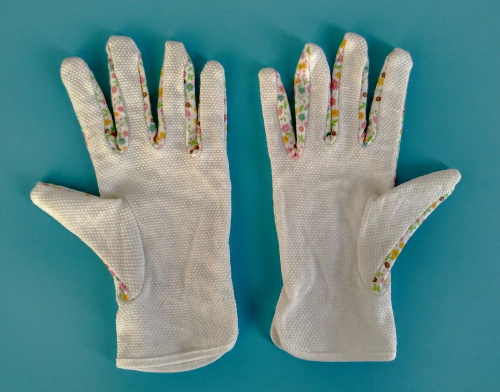 best selling dust proof bleached white microfiber satin gloves for sale