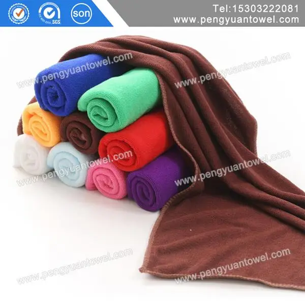 
China towel factory supply plain dyed Car Cleaning Microfiber Towel terry cloth 