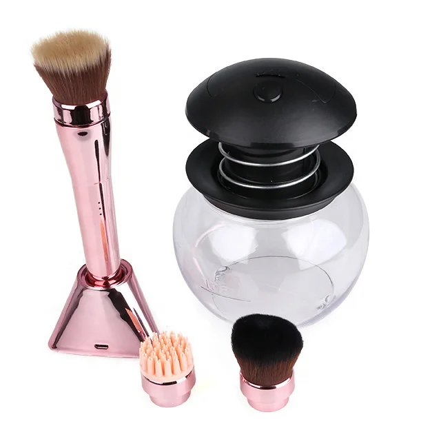 2020 New Product Professional Pro Makeup Brush Cleaner Dryer Kit Beauty Tool Cosmetic Brush 10 Sets Accept Private Logo Nylon