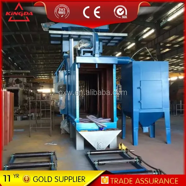 
Pass though type shot/sand blasting machine for welding steel h beam steel section 