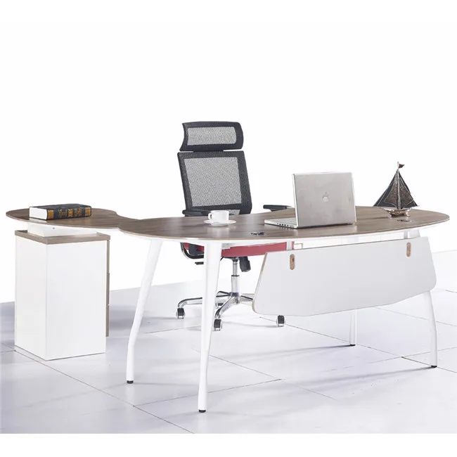 Target desk sunon office furniture with side cabinet with drawer otobi furniture in bangladesh price kidney shape office table