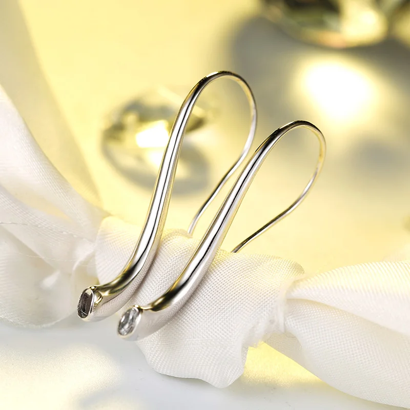 
RINNTIN OE168 Fashion Ear ring Jewelry Wholesale Silver Gold Plated Earrings hook for Women 