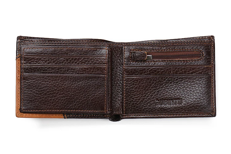 
Personalized Genuine Leather Wallets for Men with Zip Coin Pocket 