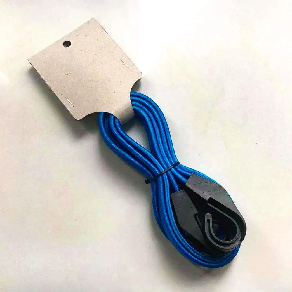 Green bungee cord/plastic hook thick bungee cord/flat bungee cords