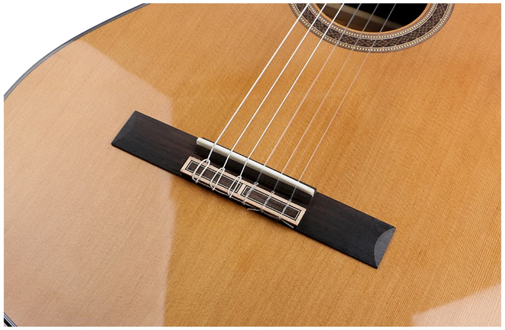 Solid Cedar top stringed instrument guitar OEM custom guitar