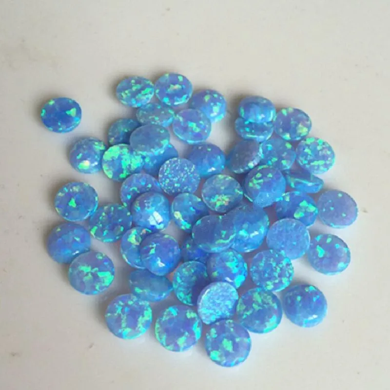 Hold drilled factory price beautiful ball shape synthetic white opal beads for sale