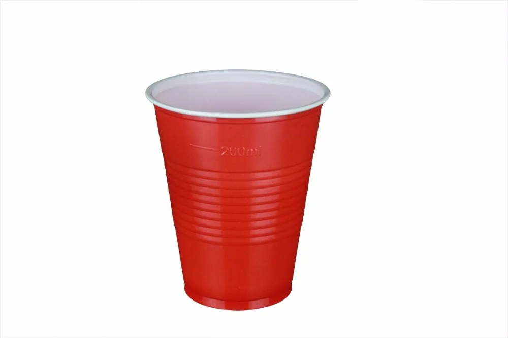 
Disposable Plastic Red Beer Pong Cup for Party 