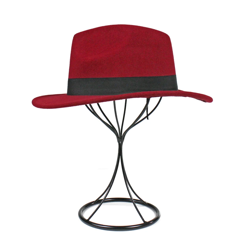 Hot Selling Chinese Wholesale Felt Panama Ladies Hat with Ribbon Tape