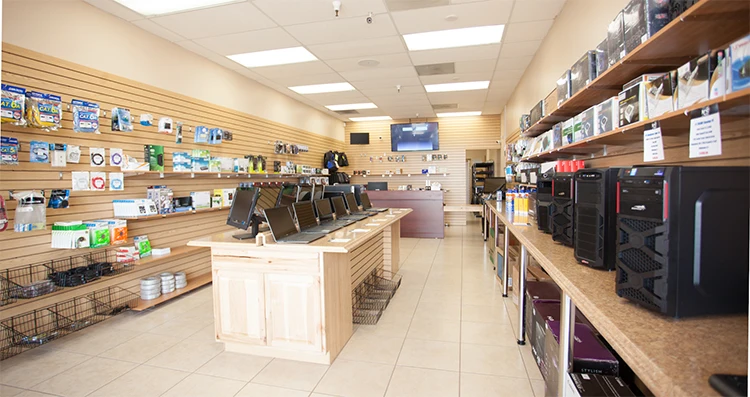 Customized Modern Computer Shop Interior Design Retail Laptop Shop Interior Design