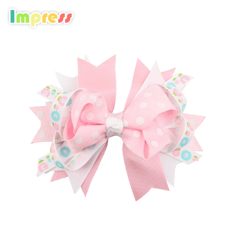 Fashion design hair accessories pink hair clip for baby girl
