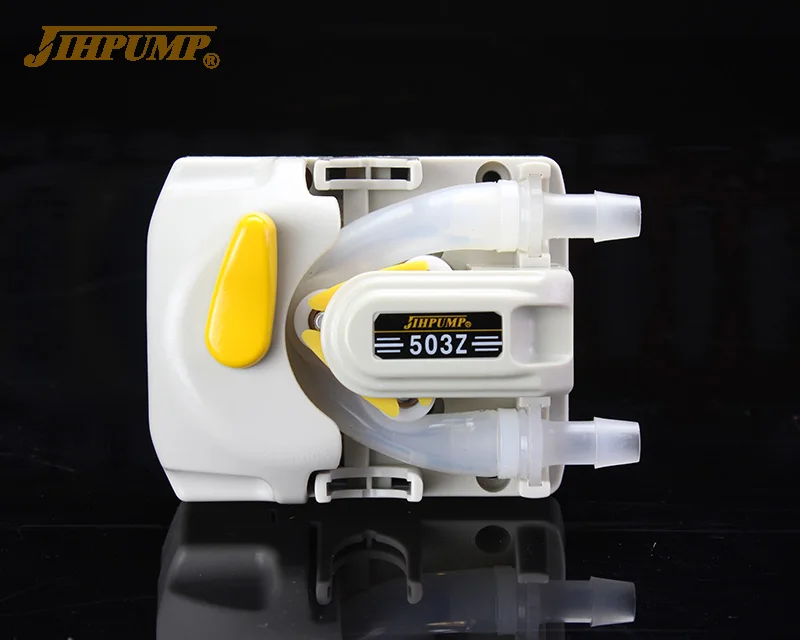 JIHPUMP 2185mL/min Small Mini Micro Easy Load Peristaltic Pump Water Liquid Dosing Transfer Hose Pumps