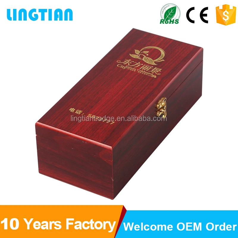 Под заказ, оптовая продажа, Высококачественная деревянная винная коробка для одной бутылки