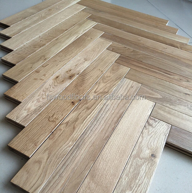 solid American Oak Herringbone Parket wood floors