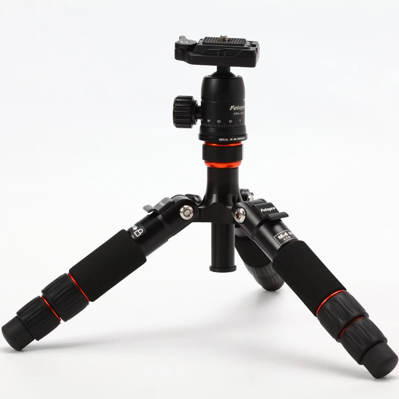 Fotopro mini metal tripod ,black and silver light stand tripod , aluminum and copper video tripod