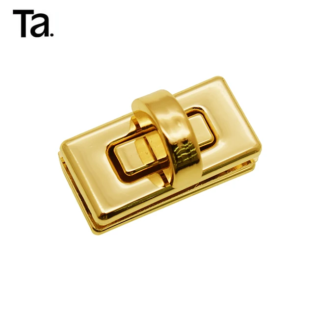TANAI hot sale high end handbag hardware metal twist/turn lock clasp
